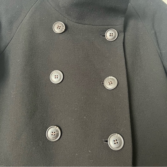 J. Crew Classic Black Pea Wool Coat - Picture 3 of 5